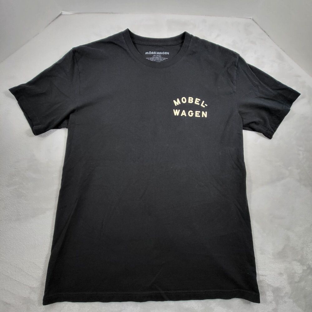 Mobelwagen Air Cooled Only Club Shirt Mens Large Black VW Volkswagen Tee